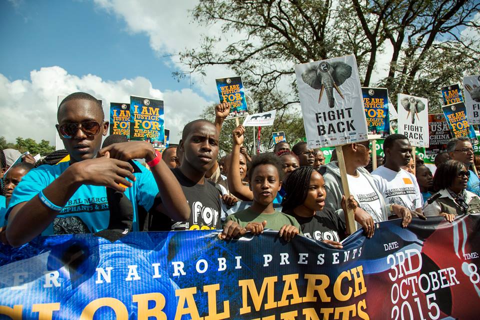 Global March For Elephants, Rhinos and Lions 2016