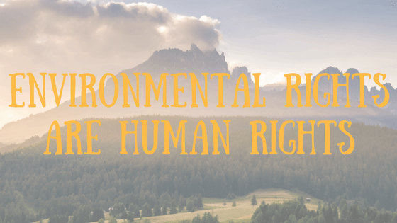 Environmental Rights are Human Rights